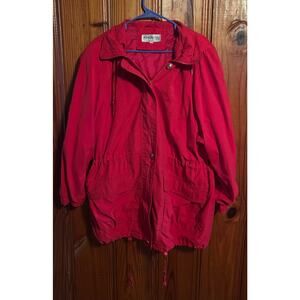 Forecaster of Boston Vintage Men’s Red Coat Jacket winter lightweight large